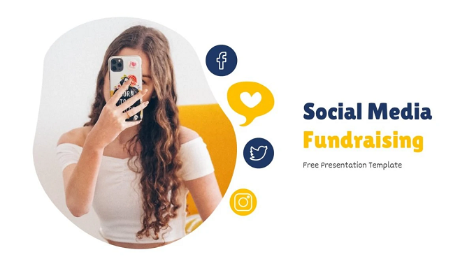 Social Media Fundraising PowerPoint Template feature image