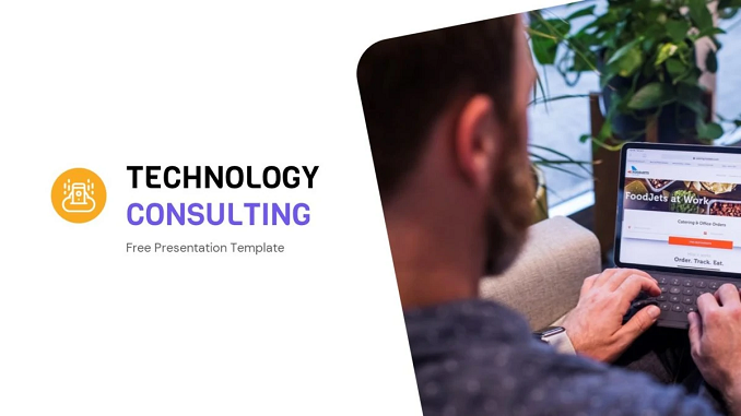 Technology Consulting PowerPoint Template feature image